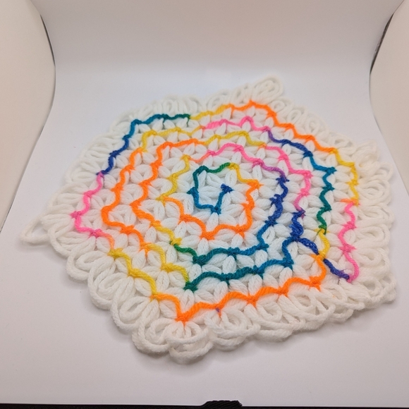 5/$20🩵 Three Hand Woven Hot Pads - Picture 4 of 5